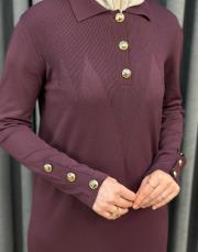 bordo 27k 801 nuss elbise 5