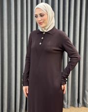 kahve 27k 801 nuss elbise 2