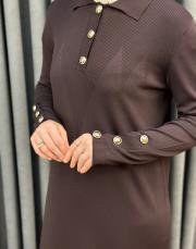 kahve 27k 801 nuss elbise 5
