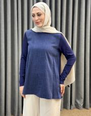 lacivert 27k 3041 nuss tunik