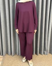 bordo 5453 missemramiss ipek pamuk takım 3