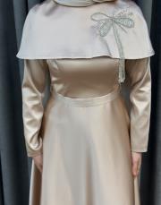 bej ykz 1040 white corner elbise 4