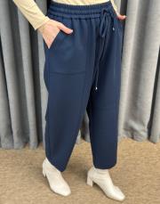 lacivert sz 5680 sentez streç havuç paçalı pantolon 2