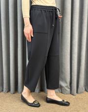 siyah sz 5680 sentez streç havuç paçalı pantolon 2