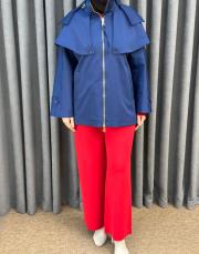 lacivert 5476 missemramiss luna cape astarlı ceket 5