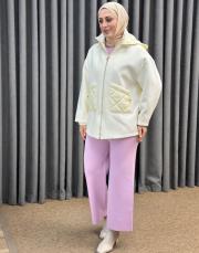 ekru 5473 missemramiss pearl zip ceket 2