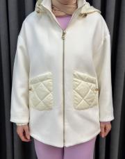 ekru 5473 missemramiss pearl zip ceket 3