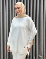 ekru 5433 missemramiss basic triko sweatshırt