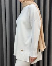 ekru 5433 missemramiss basic triko sweatshırt 5