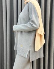 gri 5433 missemramiss basic triko sweatshırt 3