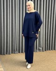 lacivert 5433 missemramiss basic triko sweatshırt 2