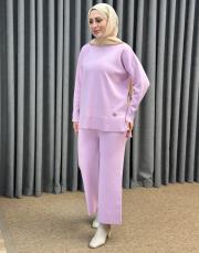 pembe 5433 missemramiss basic triko sweatshırt 2