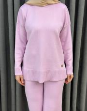 pembe 5433 missemramiss basic triko sweatshırt 3