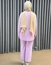 pembe 5433 missemramiss basic triko sweatshırt 5