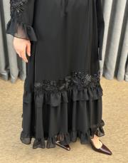 siyah 0117 essahra nilüfer abaya 4