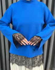 saks 26200 qub corsman dantel detay triko tunik 6