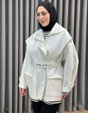 ekru 5474 missemramiss modern muse trençkot