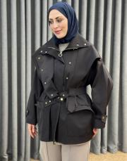 kahve 5474 missemramiss modern muse trençkot