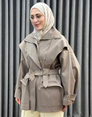 bej 5474 missemramiss modern muse trençkot