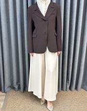kahve 5532 missemramiss zafrine blazer ceket 4