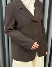 kahve 5532 missemramiss zafrine blazer ceket 5