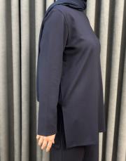 lacivert 5540 missemramiss kemerli basic sweat shirt pantolon takım 6