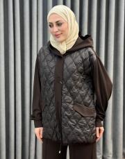 kahve 5477 missemramiss nöble kapşonlu takım 2