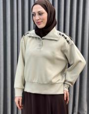 taş 5299 missemramiss moral işlemeli sweatshirt