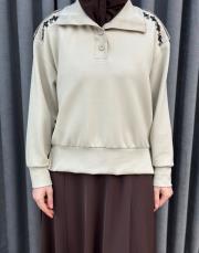 taş 5299 missemramiss moral işlemeli sweatshirt 4