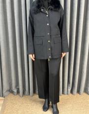 siyah 5481 missemramiss special kürklü parka 4