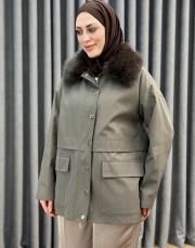vizon 5481 missemramiss special kürklü parka