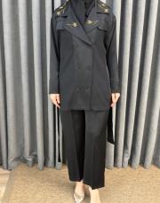 siyah 5403 missemramiss camellia ceket pantolon takım 4