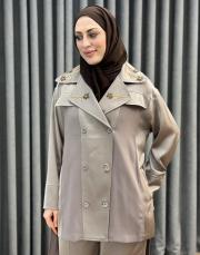 vizon 5403 missemramiss camellia ceket pantolon takım 2