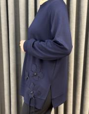 lacivert 5465 missemramiss işlemeli sweatshirt 5
