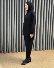 siyah 5465 missemramiss işlemeli sweatshirt 3