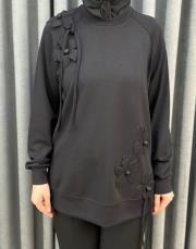 siyah 5465 missemramiss işlemeli sweatshirt 4