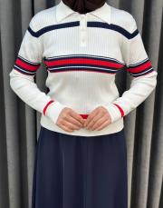 ekru kırmızı 5440 missemramiss bella triko swatshirt 3