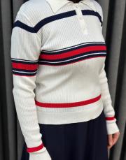 ekru kırmızı 5440 missemramiss bella triko swatshirt 5