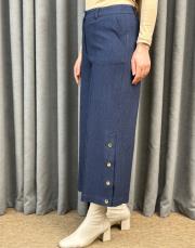 blue sz 5689 sentez paçası çıtçıtlı pantolon 3