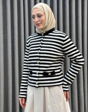 siyah ekru 27k 105 nuss angora hırka