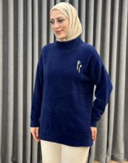 lacivert 27k 102 nuss angora kazak