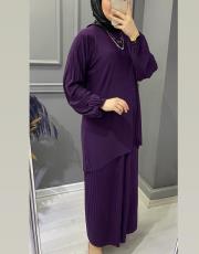 koyu mürdüm 1897 etekli sandy takım 4