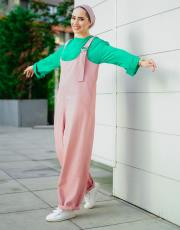pembe 21qu6002 qooqup salopet tulum